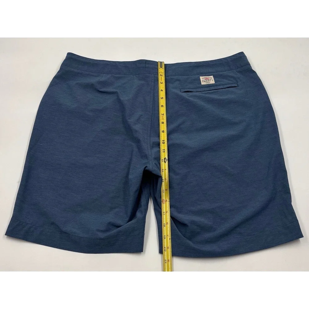 Faherty All Day Shorts Men's 38 Blue Stretch 9